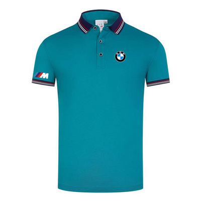 Polo BMW M Power Homme 2022 Piqué De Coton Col Contrasté Slim Fit